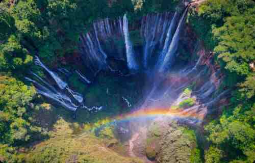 Tumpak Sewu Waterfall Image